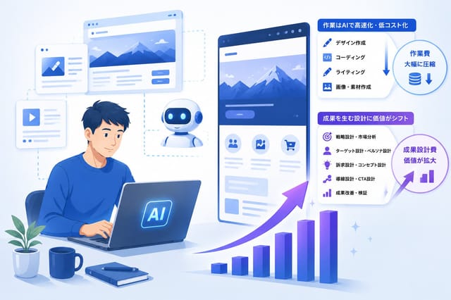 AIでLP制作はどこまで安くなるのか｜2026年のWeb制作費を解説